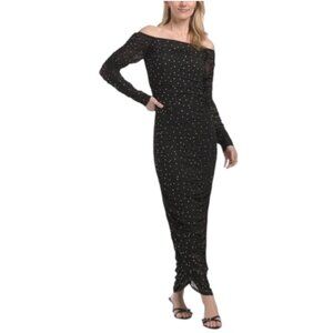 Caroline Constas | Dresses | Caroline Constas Ribbed Knit Midi Dress Size  Medium Crochet Collar Blue Bodycon | Poshmark
